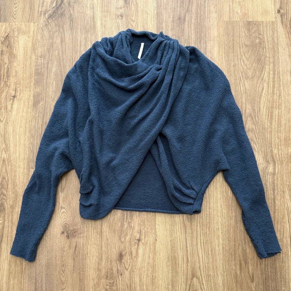 Free People Cocoon Wrap Cowl Long Sleeve Sweater. Size XS